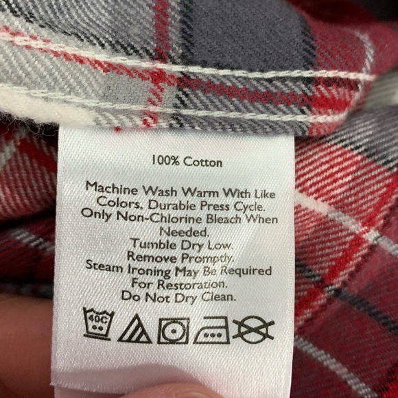 Eddie Bauer Long Sleeve Button Down Flannel - Picture 4 of 5